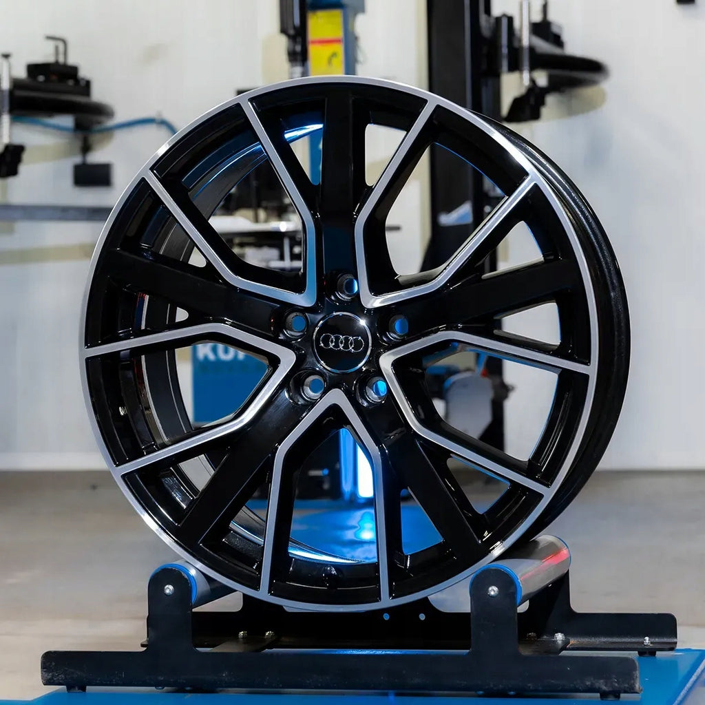 4x Alufelge 19 Zoll 8.5" 5x112 40ET Glanz Schwarz 8W0601025DH Audi A3 Rim Wheel FEL3709703091cd