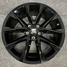 Laden Sie das Bild in den Galerie-Viewer, 4x Alufelge 18 Zoll 7.5" 5x112 51ET Glanz Schwarz 5F0601025AA Seat Leon FEL2413924910qx