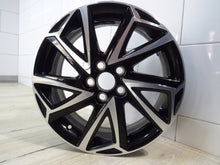 Laden Sie das Bild in den Galerie-Viewer, 1x Alufelge 16 Zoll 6.0&quot; 5x100 50ET Glanz Schwarz PW457-0D004 Toyota 4 Yaris