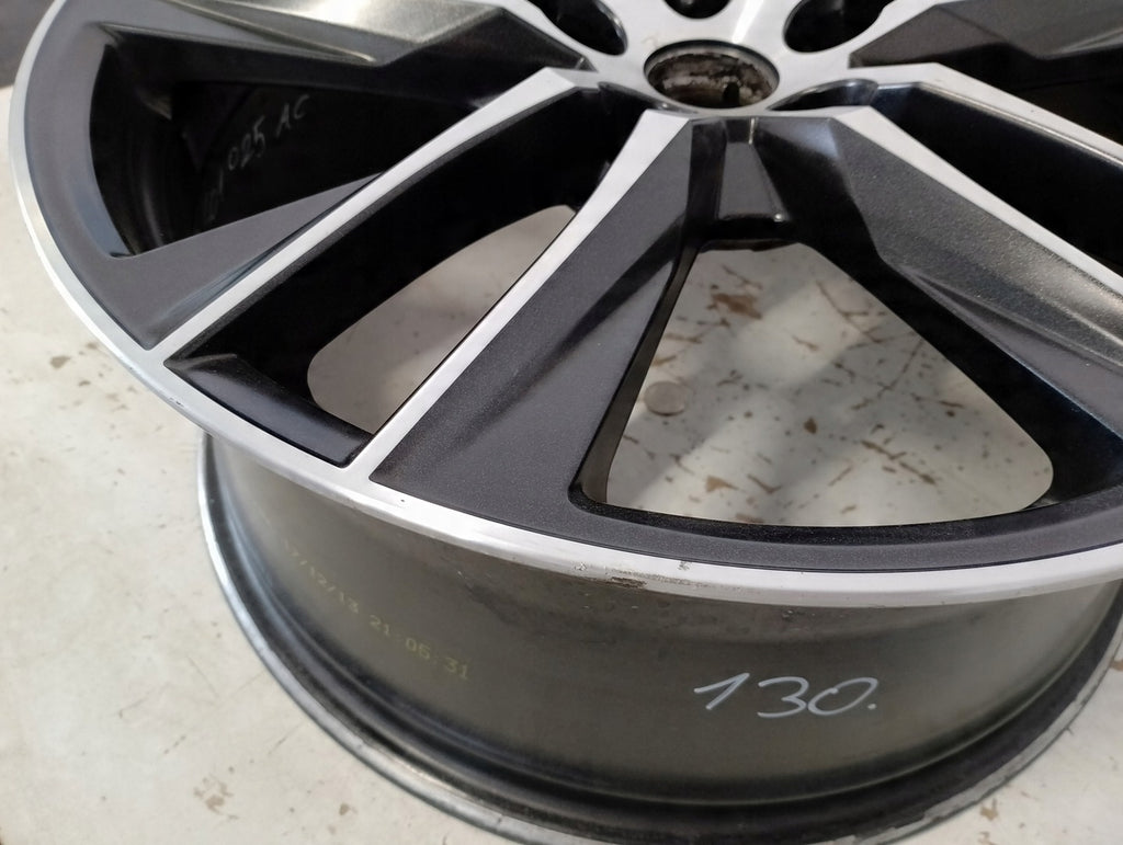 1x Alufelge 19 Zoll 8.0" 5x112 50ET Glanz Schwarz 5F0601025 Seat Rim Wheel