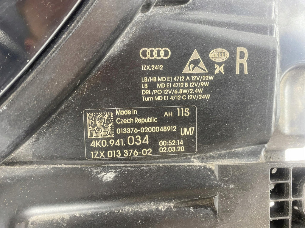 Frontscheinwerfer Audi A6 C8 4K0941034 LED Rechts Scheinwerfer Headlight SCH9079157045mu