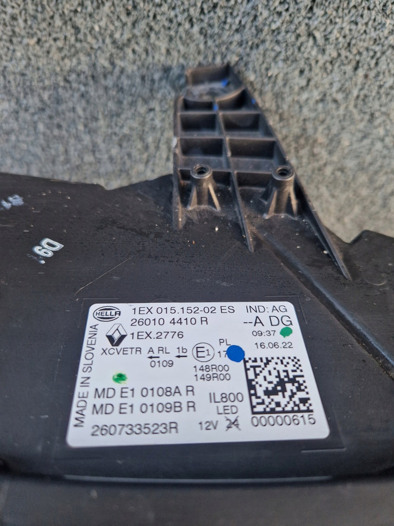 Frontscheinwerfer Renault 260104410R LED Ein Stück (Rechts oder Links) Headlight