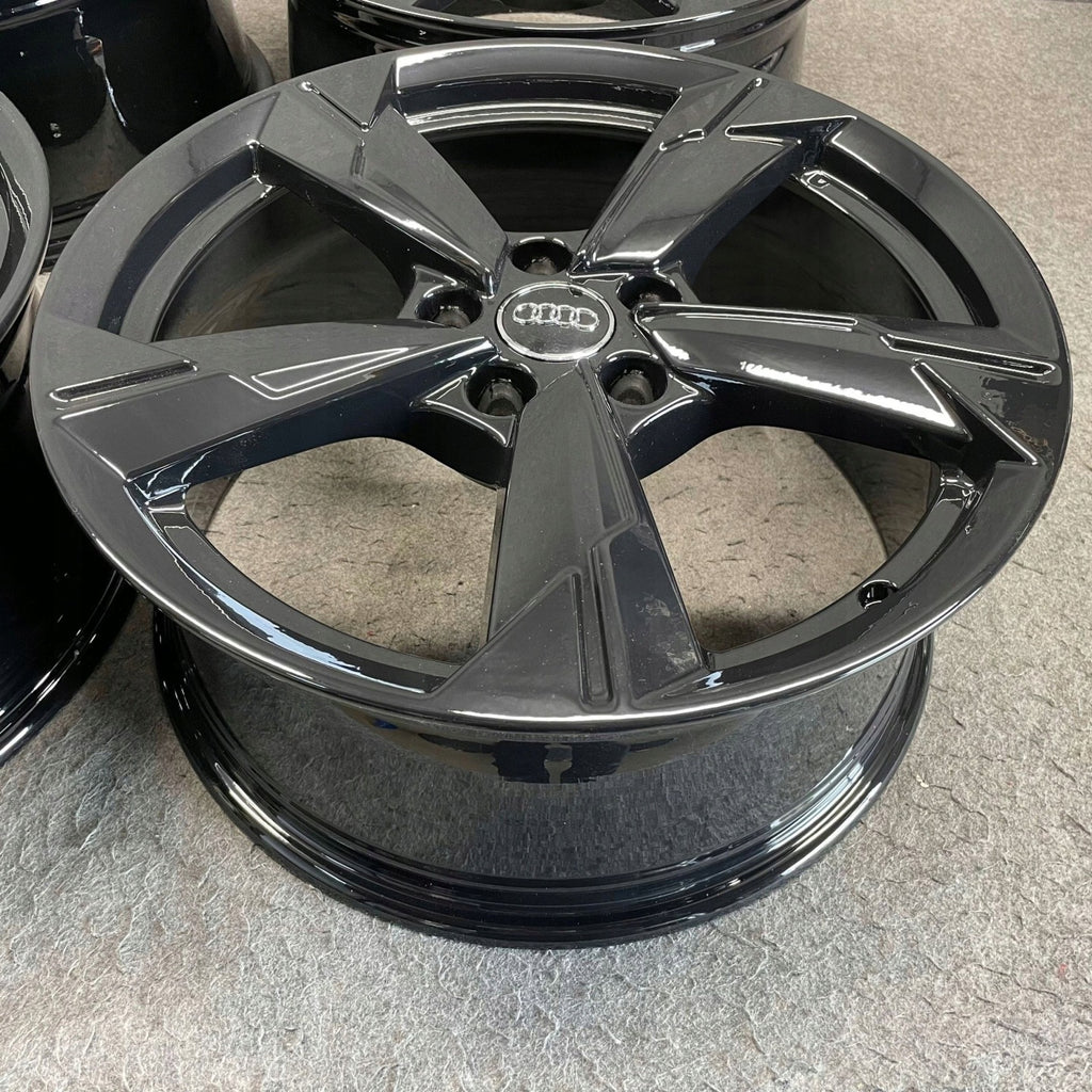 4x Alufelge 18 Zoll 8.0" 5x112 39ET Glanz Schwarz 4K0601025D Audi A6 Rim Wheel FEL4039083892so