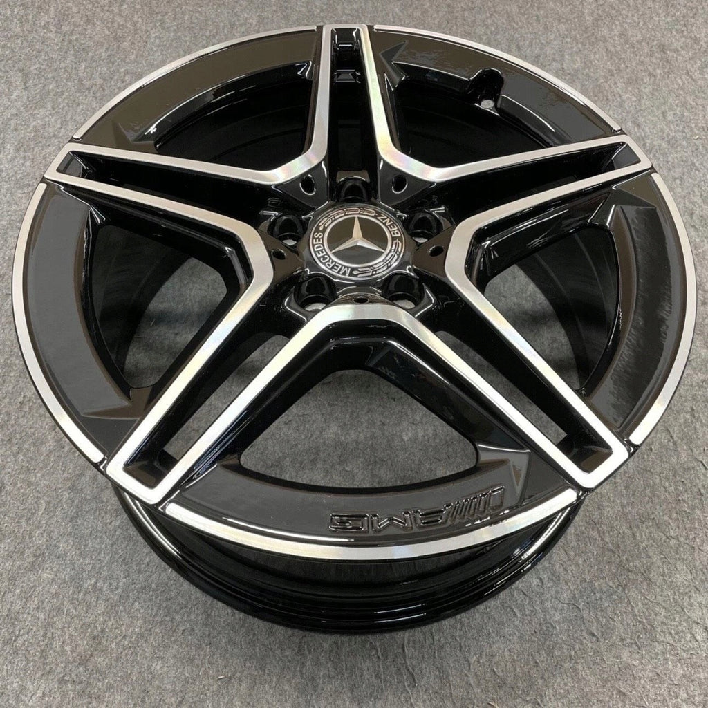 1x Alufelge 18 Zoll 7.5" 5x112 49ET Matt Schwarz Mercedes-Benz W177 Rim Wheel FEL1970167803nx