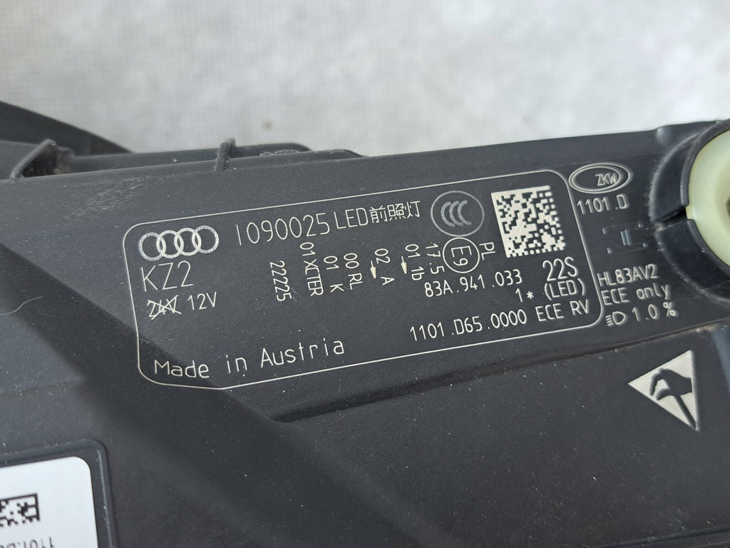 Frontscheinwerfer Audi Q3 83A941033 Full LED Links Scheinwerfer Headlight SCH1252538132fm