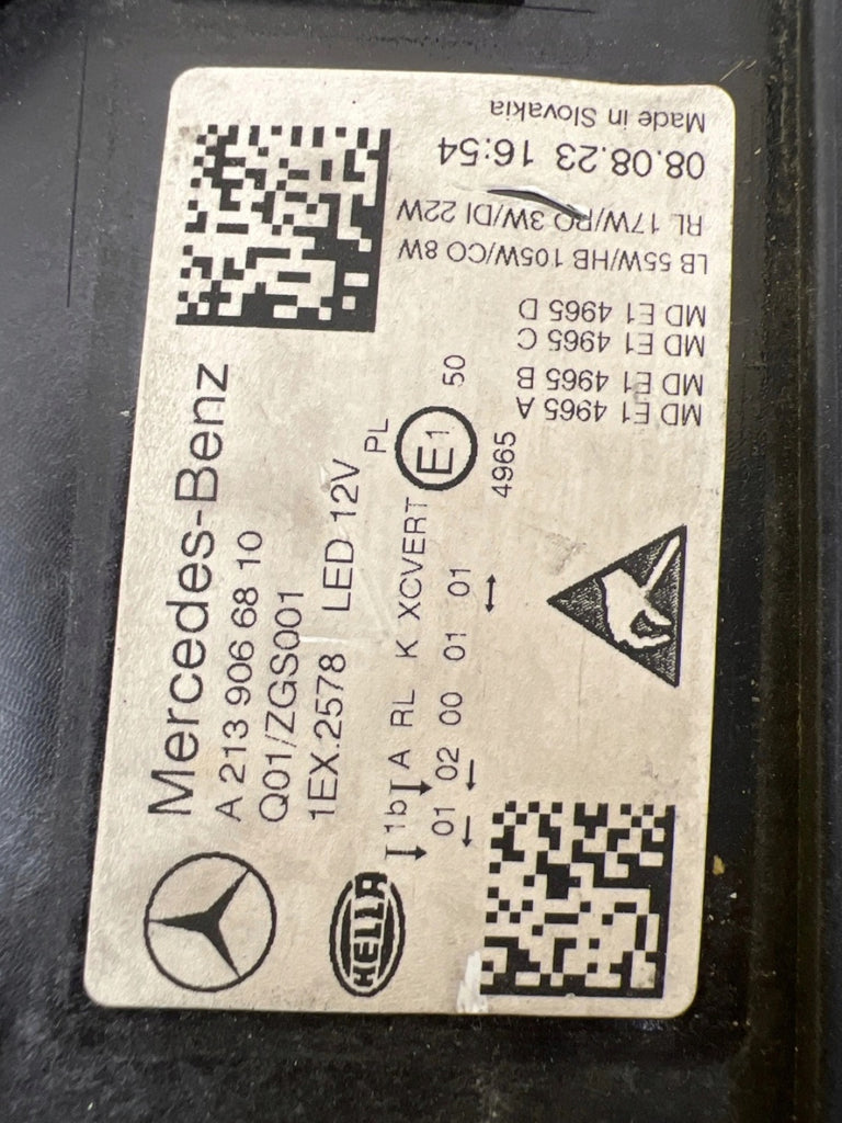 Frontscheinwerfer Mercedes-Benz W213 A2139066810 LED Rechts Headlight SCH2415359851ff
