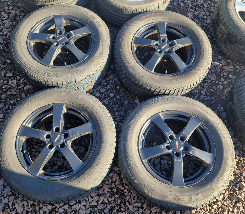 4x Alufelge 16 Zoll 6.5" 5x105 38ET Glanz Schwarz Chevrolet Rim Wheel FEL1768306456ww