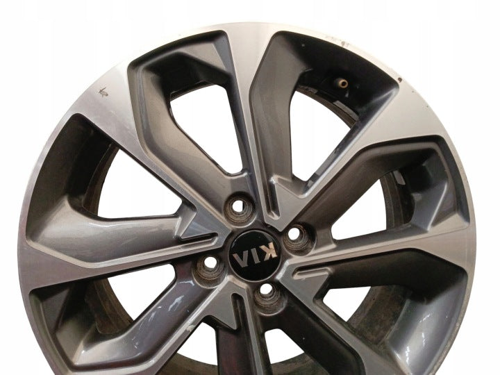 1x Alufelge 17 Zoll 6.5" 4x100 49ET Glanz Silber 52910-H8500 Kia Stonic FEL3239503005lg