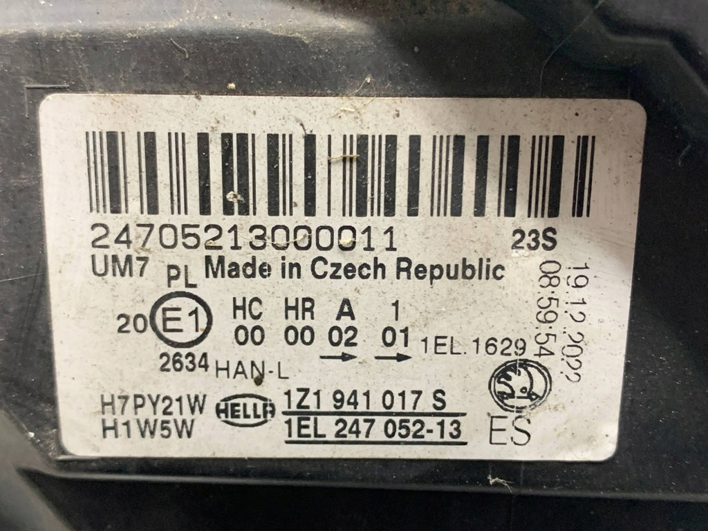 Frontscheinwerfer Skoda Octavia II 1Z1941017S Links Scheinwerfer Headlight SCH4144712128op