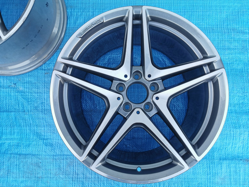1x Alufelge 19 Zoll 10.5" 5x112 57ET A2054016300 Mercedes-Benz W205 Rim Wheel FEL5125382114rp