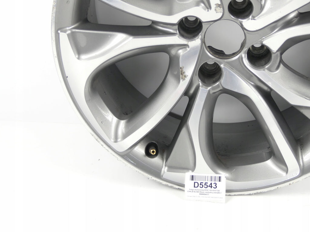 1x Alufelge 18 Zoll 7.5" 4x108 9688904377 Citroën I Hatchback Rim Wheel FEL5170940320ua