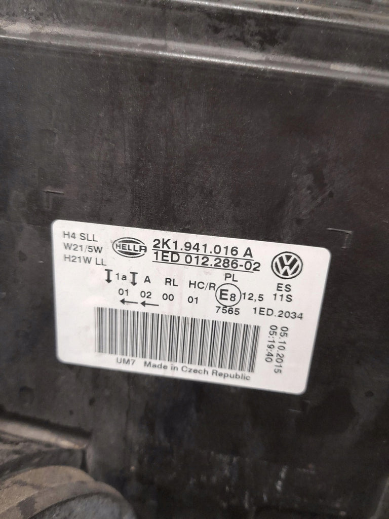 Frontscheinwerfer VW Caddy 2K1941016A 1ED012286-02 Rechts Scheinwerfer Headlight SCH5449770159il