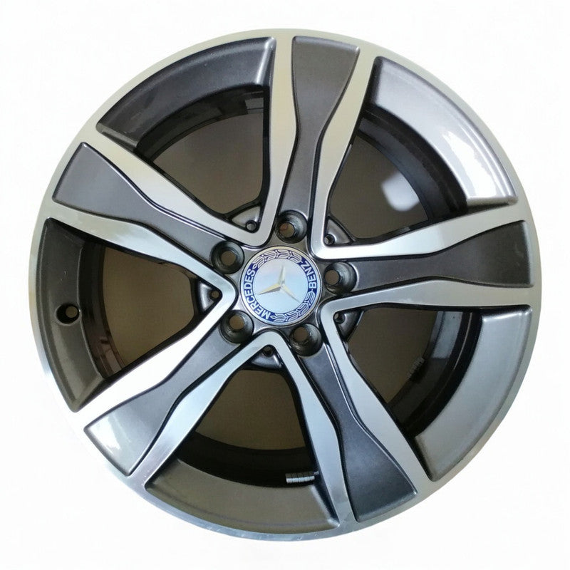 1x Alufelge 17 Zoll 7.0" 5x112 48,5ET Graphit A205401800 Mercedes-Benz C205