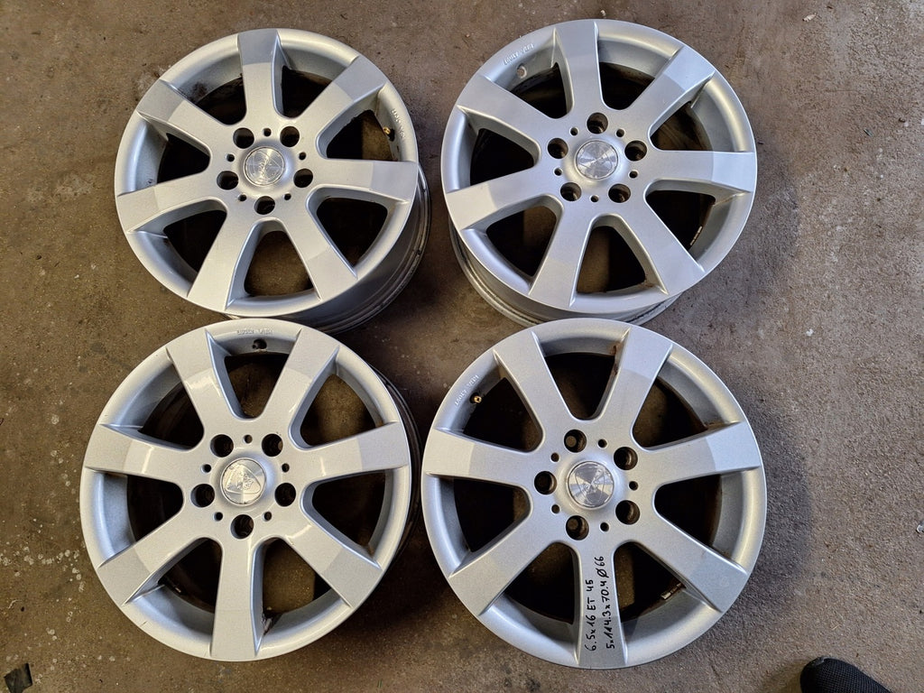4x Alufelge 16 Zoll 6.5" 5x114.3 45ET Glanz Silber Nissan Qashqai I Kadjar FEL5457379926cf