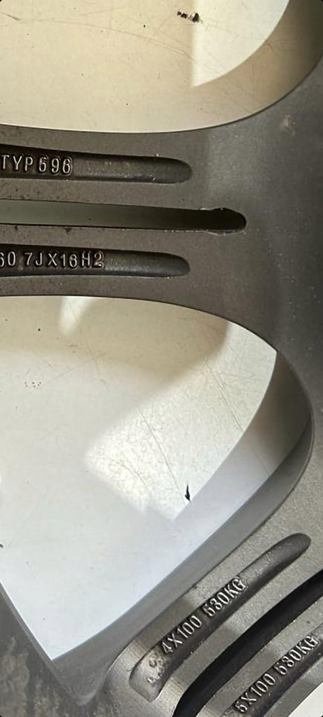 4x Alufelge 16 Zoll 7.0" 4x100 71653089291 Citroën Rim Wheel FEL2119638780pb