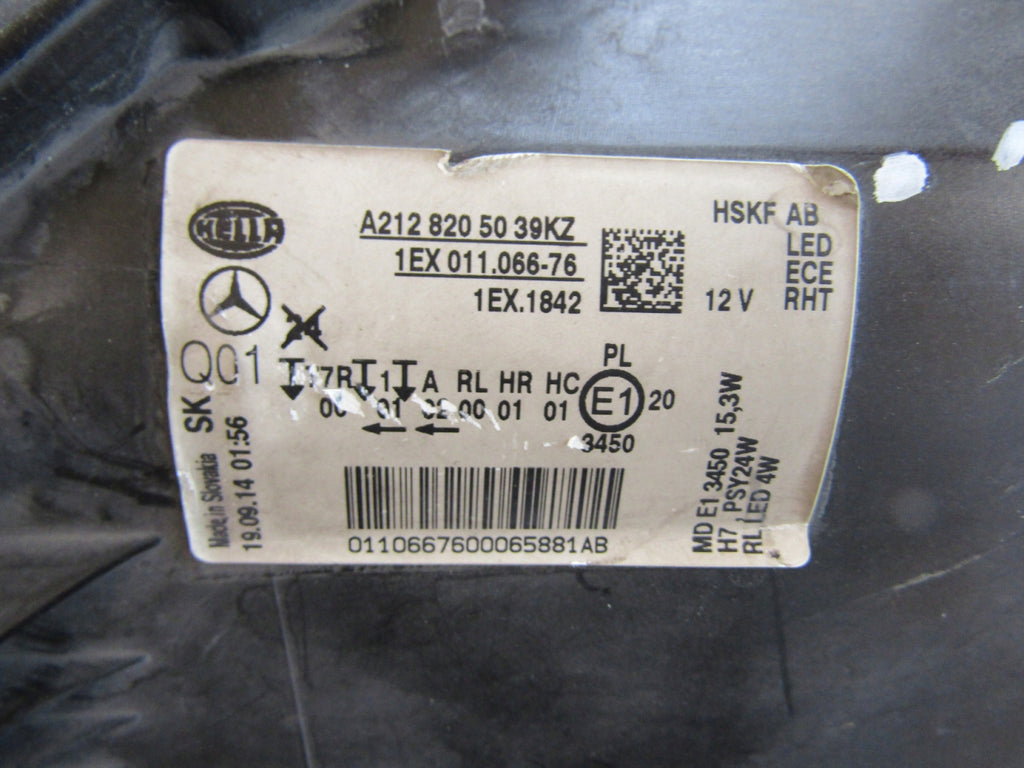 Frontscheinwerfer Mercedes-Benz W212 A2128200539 LED Rechts Headlight SCH3499599800qk