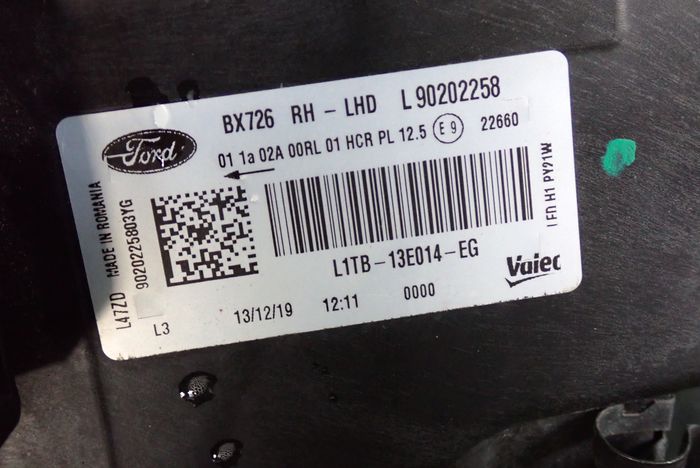 Frontscheinwerfer Ford Puma L1TB-13E014-EG Rechts Scheinwerfer Headlight SCH9779519135cv