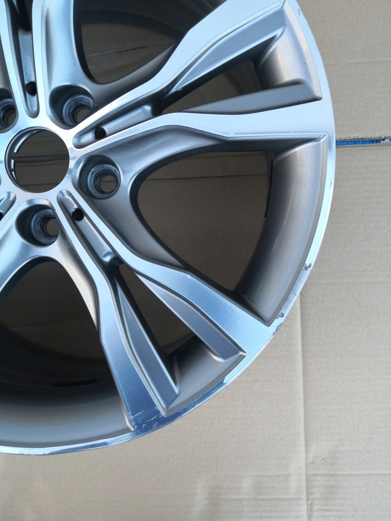 1x Alufelge 18 Zoll 8.0" 5x112 57ET Glanz Silber 6855093 BMW 2 F45 F46 Rim Wheel
