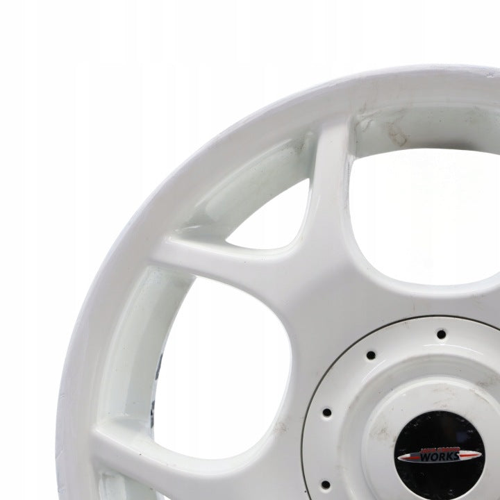 1x Alufelge 16 Zoll 6.5" 4x100 48ET Glanz Weiß 1512351 Mini R52 R50 R53 FEL1401119901qa