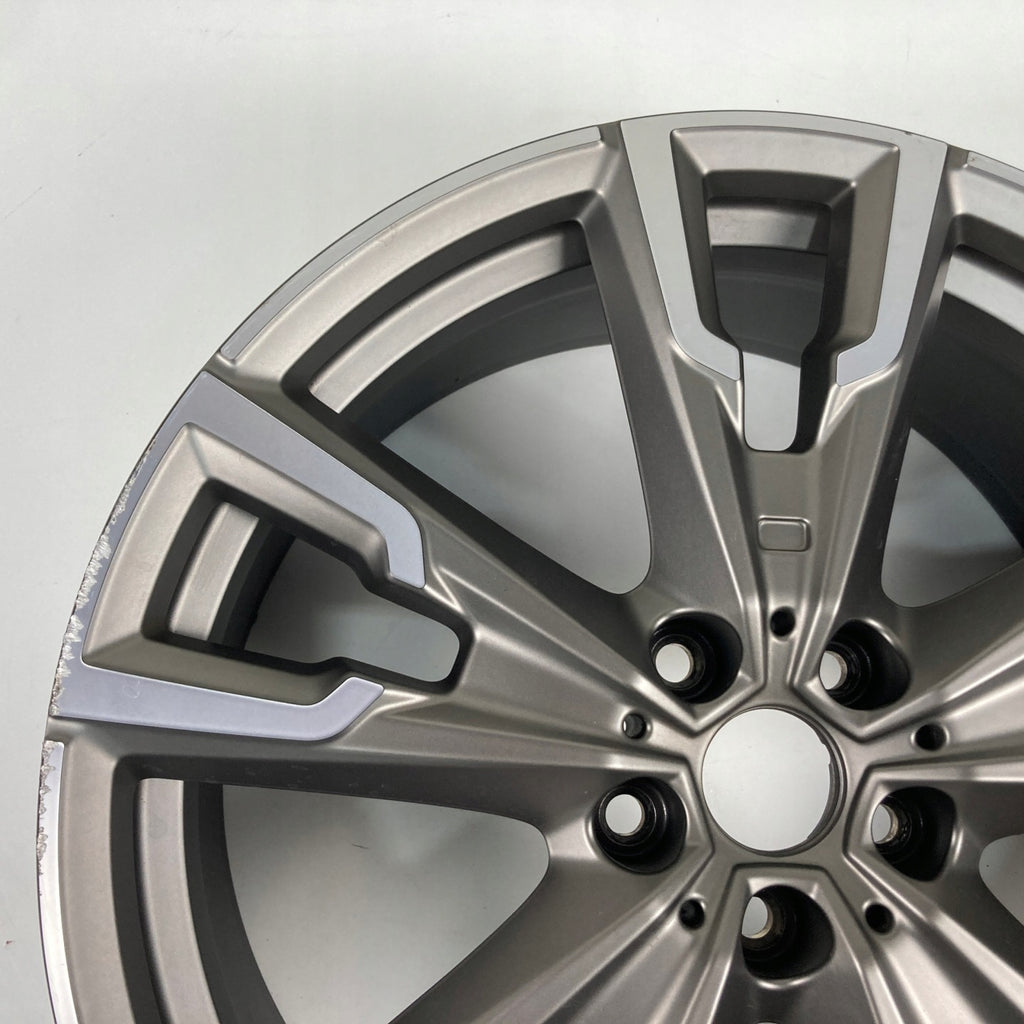 1x Alufelge 20 Zoll 8.0" 5x112 50ET Glanz Grau 8064569 BMW X2 F39 X1 F48 FEL7638720596bj
