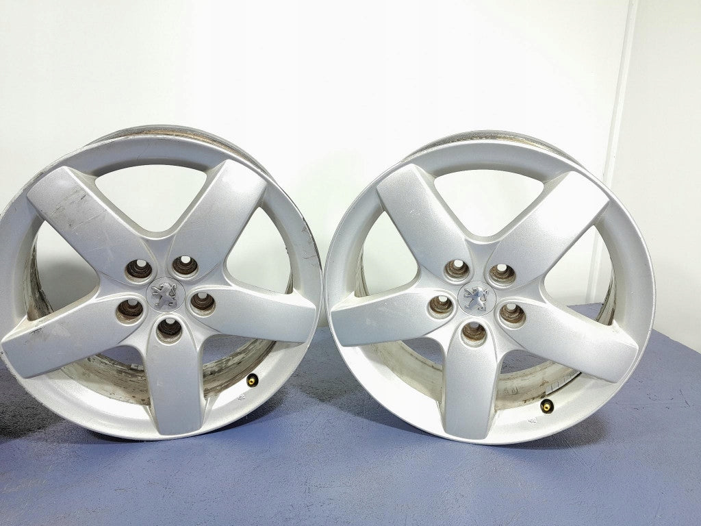 4x Alufelge 17 Zoll 7.0" 5x108 48ET Glanz Silber 9644508180 Peugeot I Rim Wheel FEL7043887944cr