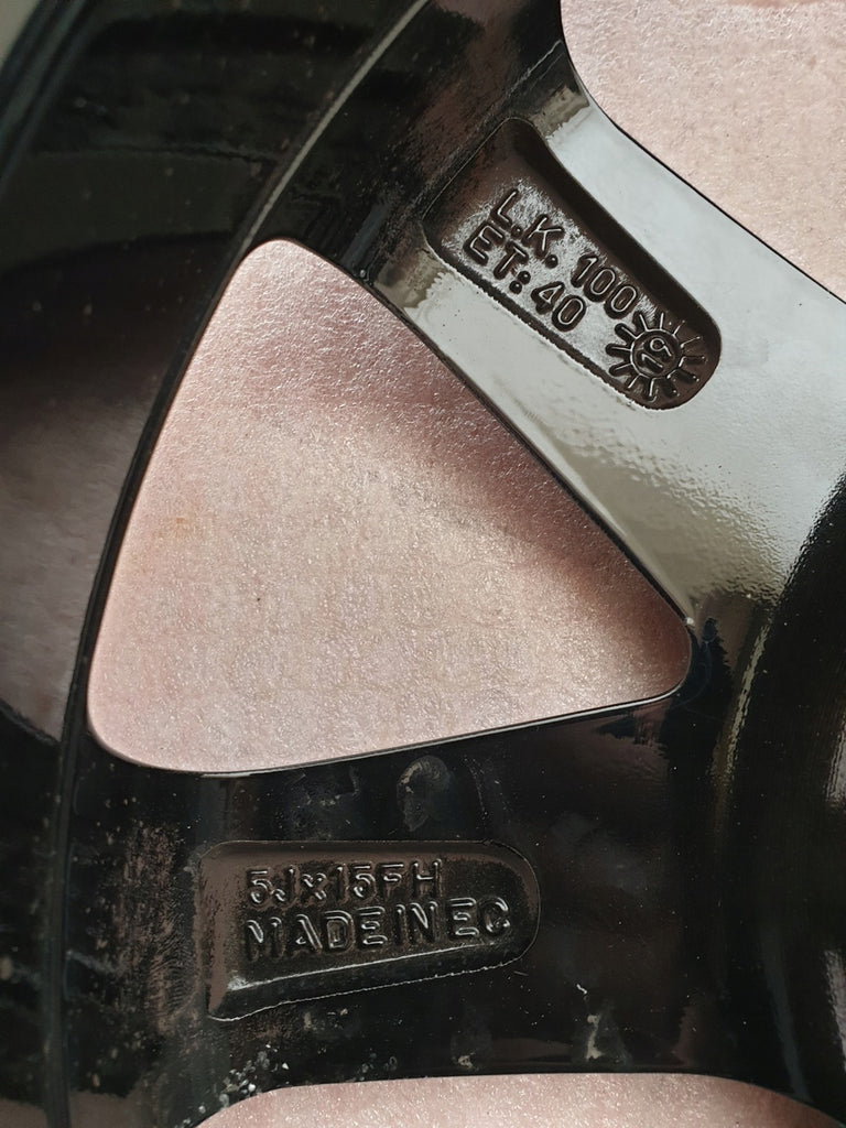 1x Alufelge 15 Zoll 5.0" 4x100 40ET Glanz 43210-60PS0-0SP Suzuki Swift Rim Wheel