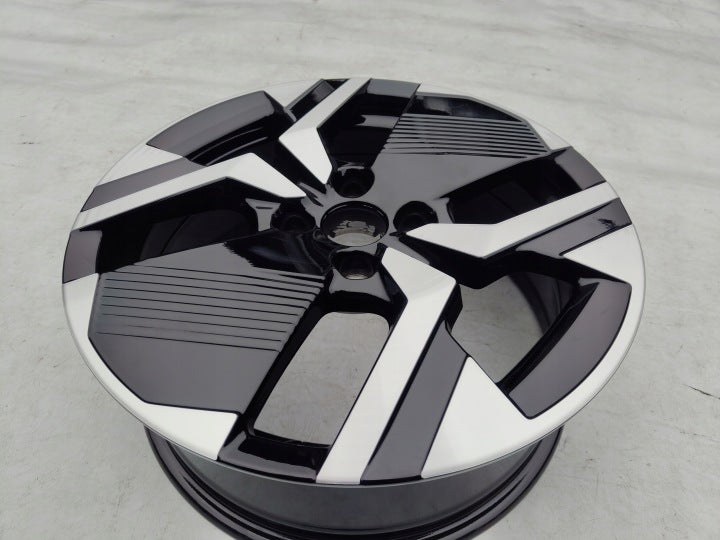 1x Alufelge 17 Zoll 6.5" 4x108 32ET Glanz Schwarz 9849269080 Peugeot 2008 Ii FEL5176354254hs