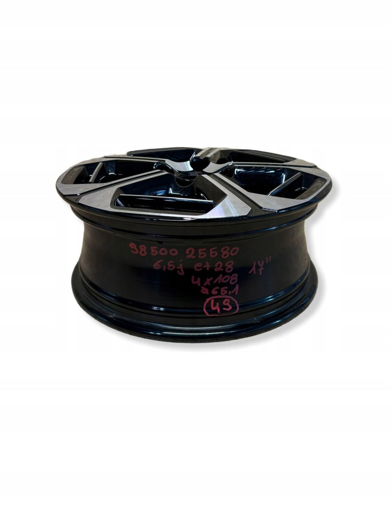 1x Alufelge 17 Zoll 4x108 9850025580 Citroën C3 Aircross Ii Rim Wheel FEL4238828411xn
