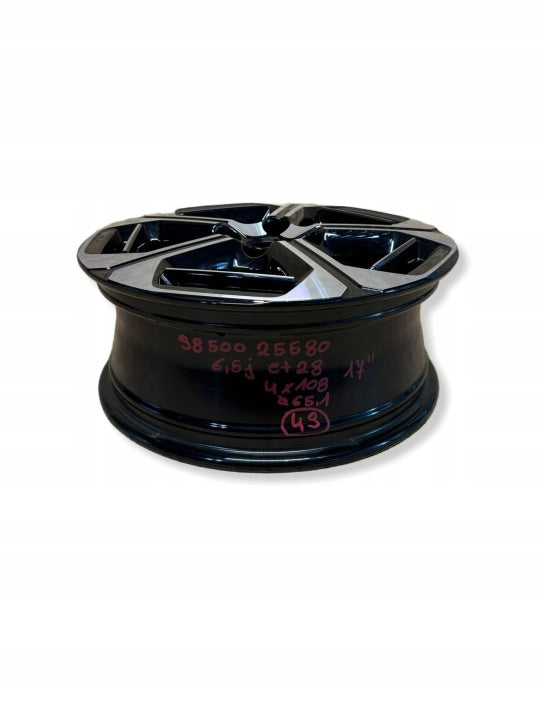 1x Alufelge 17 Zoll 4x108 9850025580 Citroën C3 Aircross Ii Rim Wheel FEL4238828411xn