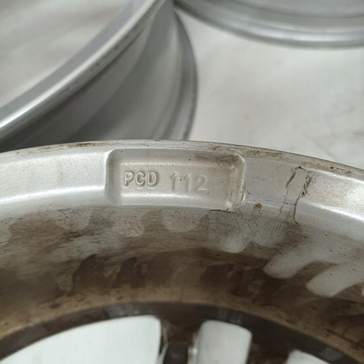 4x Alufelge 17 Zoll 6.5" 5x112 48 5ET Glanz Silber Audi I Rim Wheel FEL6914740619vf