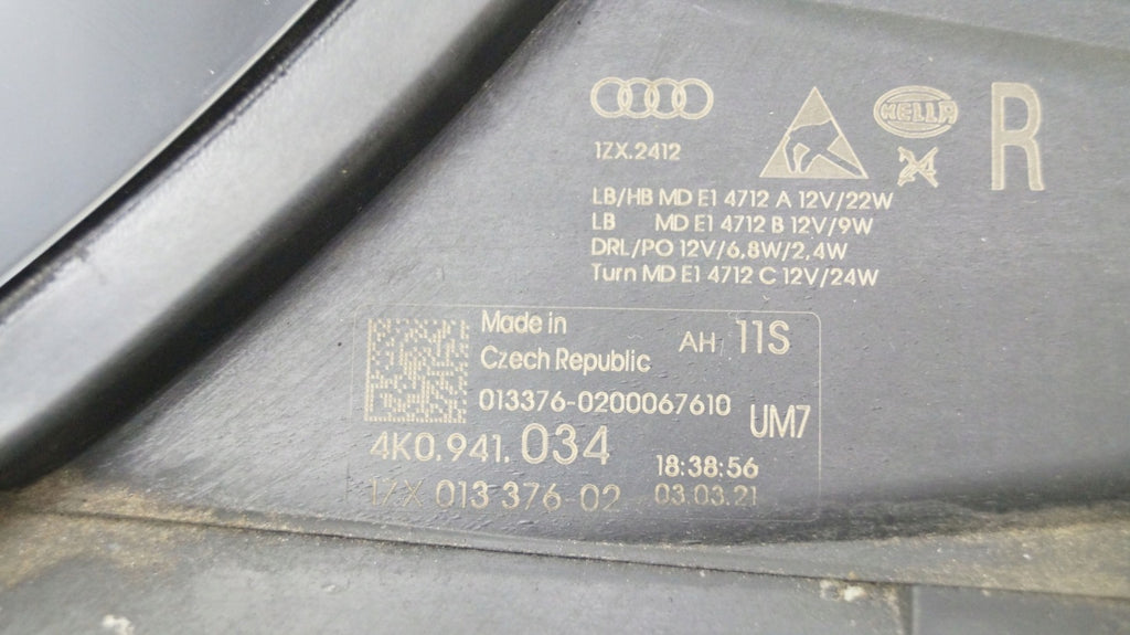 Frontscheinwerfer Audi A6 C8 4K0941034 LED Rechts Scheinwerfer Headlight SCH7037585086vc