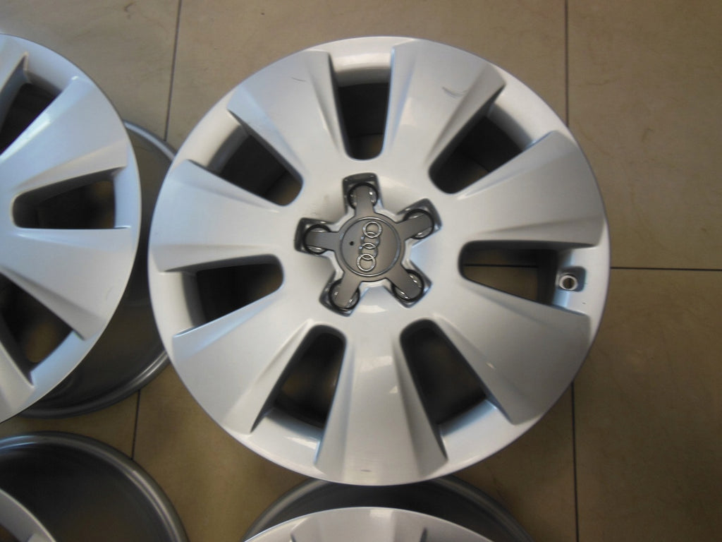 4x Alufelge 17 Zoll 7.5" 5x112 45ET Glanz Silber 8K0601025AM Audi Rim Wheel