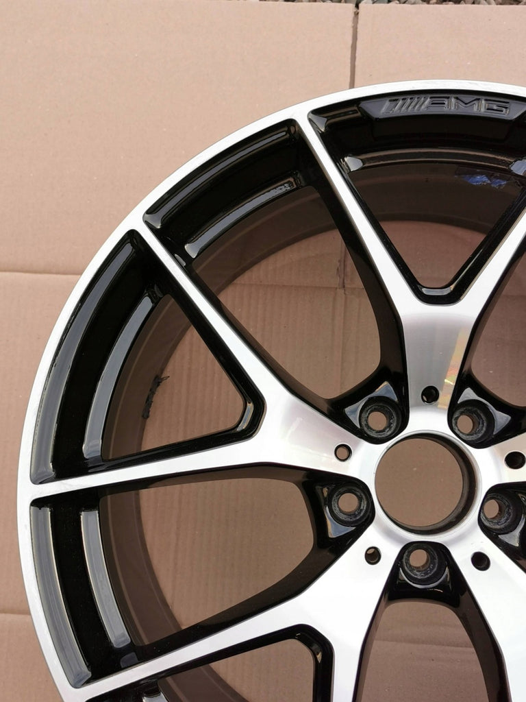 1x Alufelge 20 Zoll 9.5" 5x112 22ET Schwarz A2534015600 Mercedes-Benz Glc X253 FEL4032536430xx