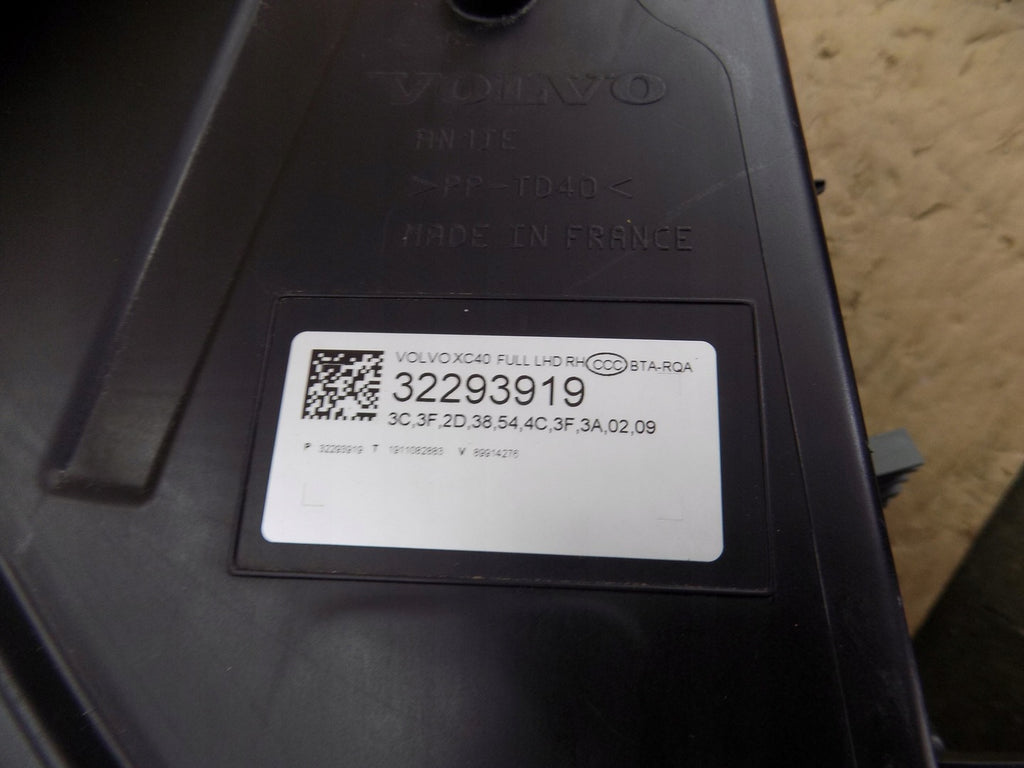 Frontscheinwerfer Volvo Xc40 32293919 LED Rechts Scheinwerfer Headlight SCH7502519005qc