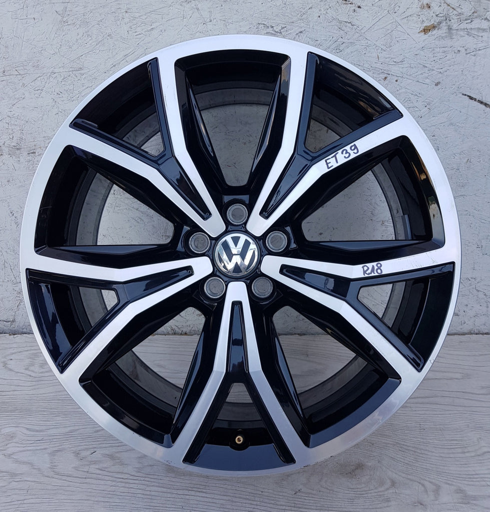 1x Alufelge 18 Zoll 7.0" 5x100 39ET 2GM601025F VW T-Cross Rim Wheel FEL5053092094xx