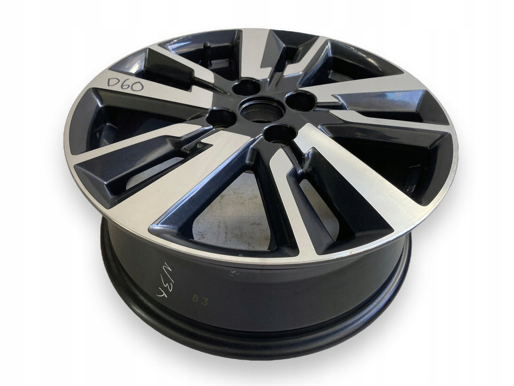 1x Alufelge 16 Zoll 6.0" 4x100 50ET Schwarz 403005FA1B Nissan Micra K14