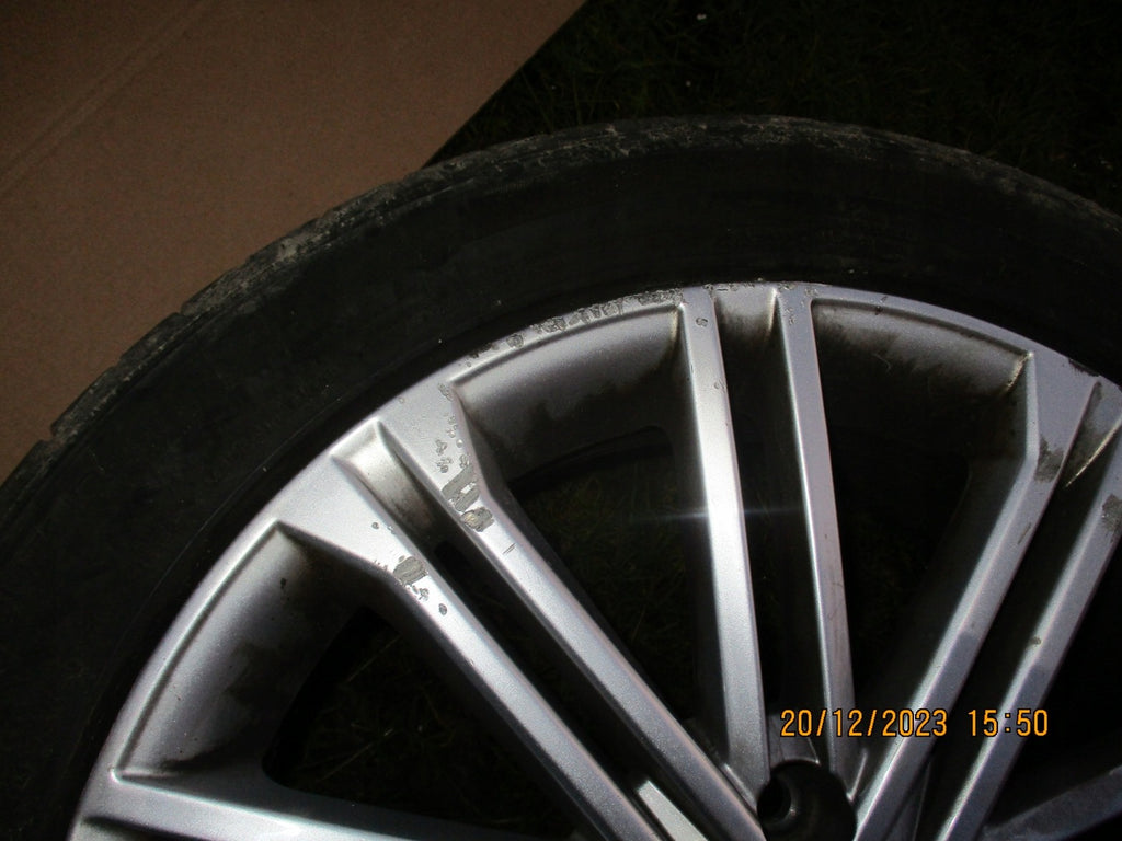 1x Alufelge 17 Zoll 7.0" 5x112 49ET Glanz Grau 5F0601025S Seat Leon Rim Wheel