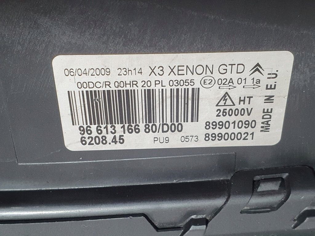 Frontscheinwerfer Citroën C5 9661316680 Xenon Links Scheinwerfer Headlight
