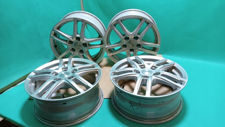 4x Alufelge 16 Zoll 6.5" 5x112 41ET Matt Silber Audi I Rim Wheel FEL2030078134dr