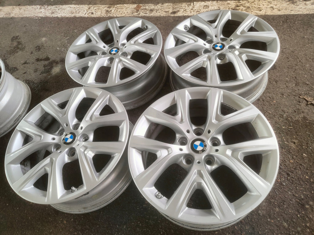 4x Alufelge 17 Zoll 6.5" 5x112 39ET Glanz Silber 6856076 BMW F39 F48 Rim Wheel FEL8374916635uw