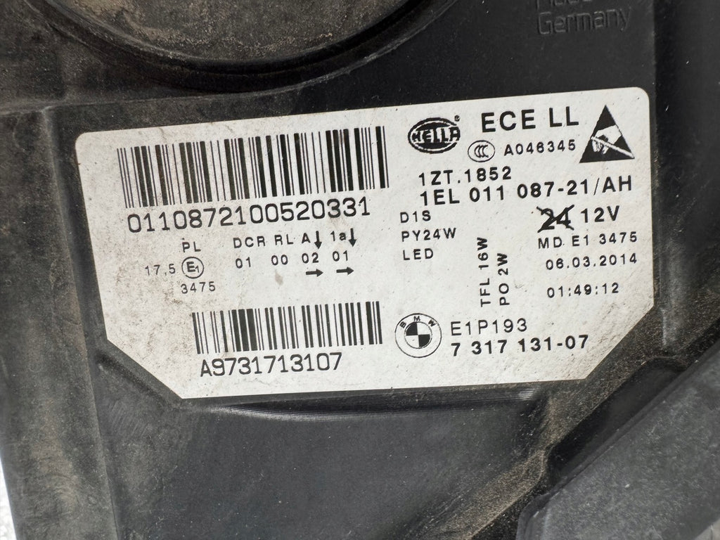 Frontscheinwerfer BMW F11 F10 7317131-07 Xenon Links Scheinwerfer Headlight SCH7296060232ix