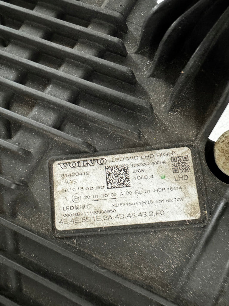 Frontscheinwerfer Volvo Xc60 II 31420412 Full LED Rechts Scheinwerfer Headlight SCH3612144148wb