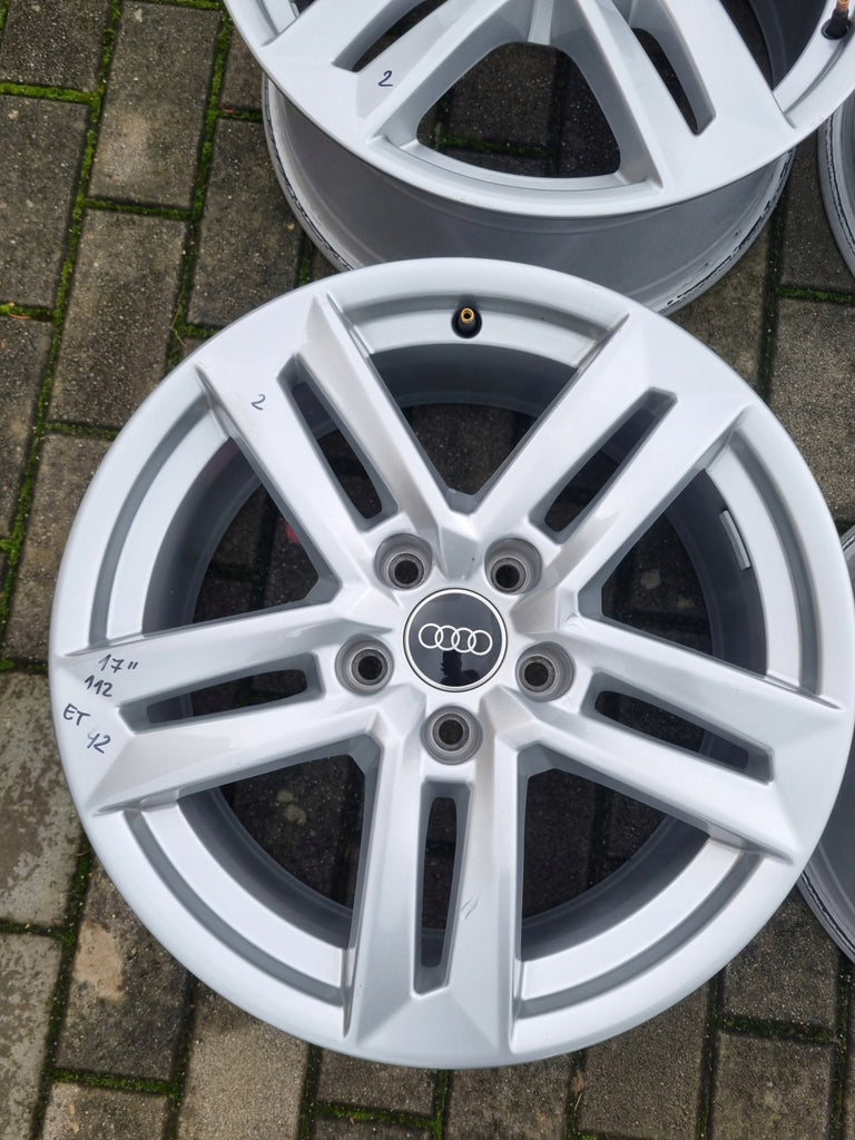 4x Alufelge 17 Zoll 7.0" 5x112 42ET Glanz Silber 8W0601025P Audi Rim Wheel FEL5760313723kn