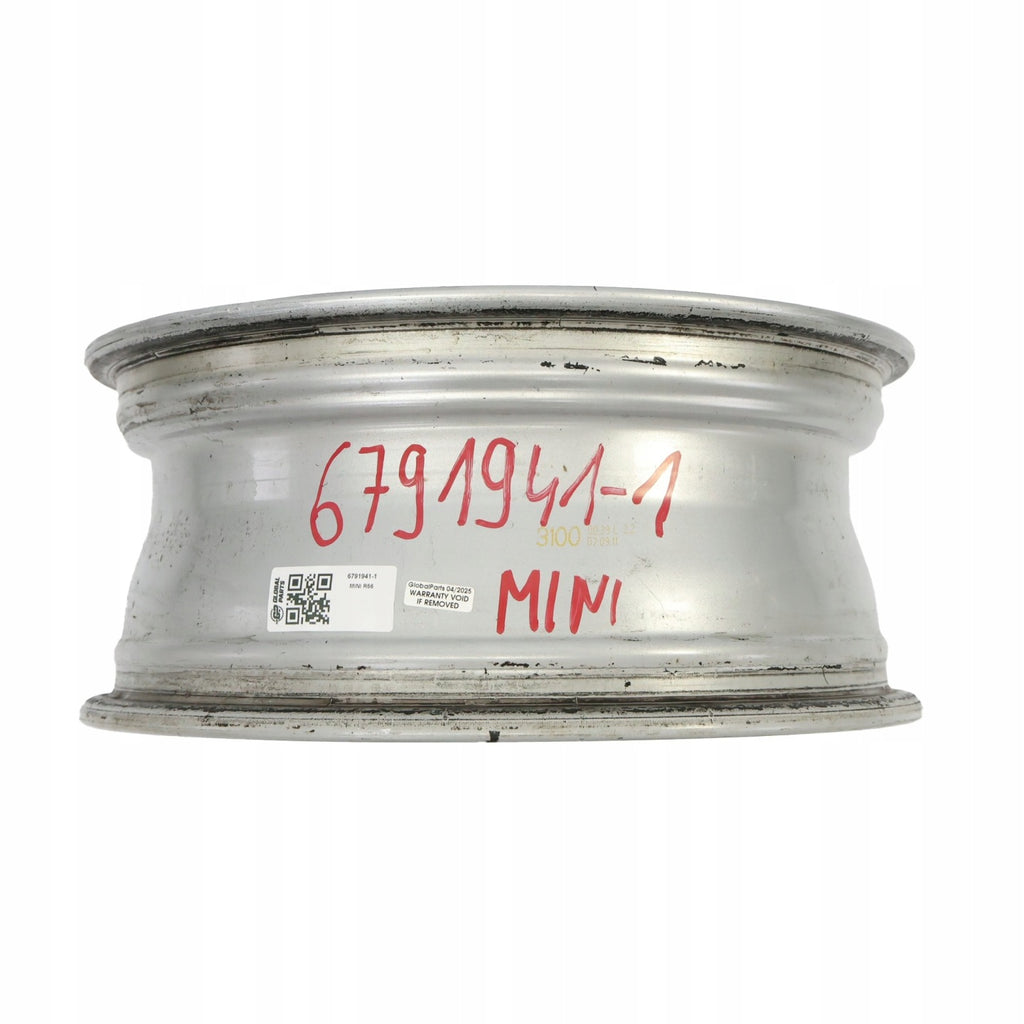 1x Alufelge 16 Zoll 6.5" 4x100 48ET Silber 6791941 Mini R55 R56 Rim Wheel FEL3270031591qa