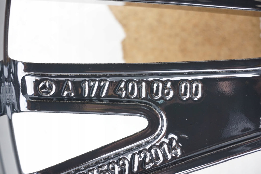 4x Alufelge 18 Zoll 7.5" 5x112 49ET Glanz Schwarz A1774010600 Mercedes-Benz W177 FEL1141448088tg