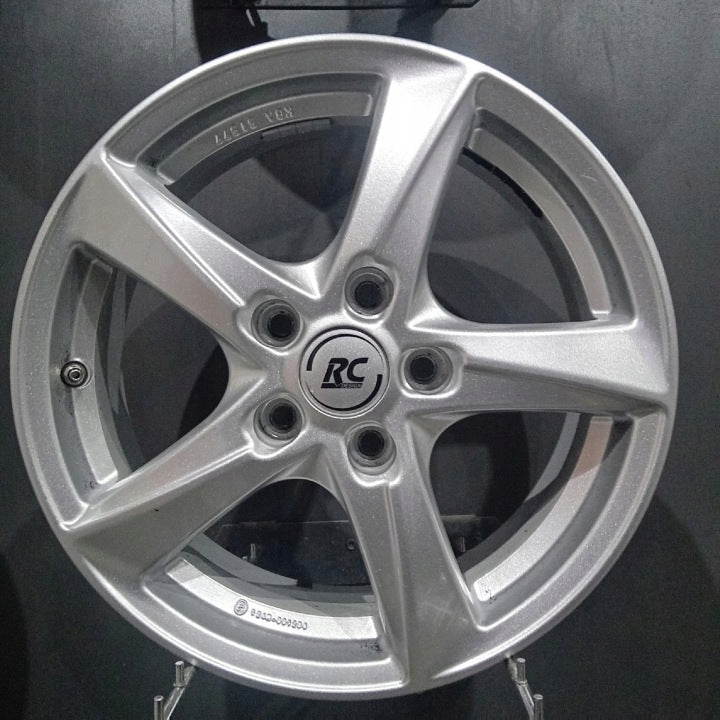 4x Alufelge 16 Zoll 6.0" 5x112 43ET Glanz Silber KBA51577 Audi Rim Wheel FEL8481830476ow