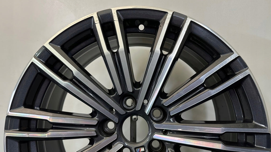 1x Alufelge 18 Zoll 7.5" 5x112 25ET Glanz Graphit 8089890 BMW 1 Mg Rim Wheel FEL8307912641ko