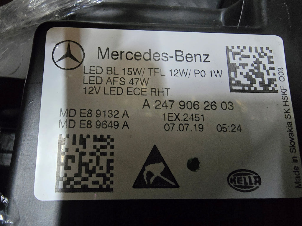 Frontscheinwerfer Mercedes-Benz W247 A2479062603 LED Rechts Headlight SCH4953085217tx