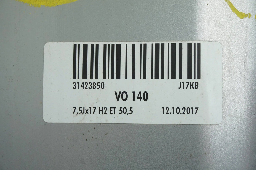 1x Alufelge 17 Zoll 7.5" 5x108 50ET Glanz Silber 31423850 Volvo Xc60 Xc40