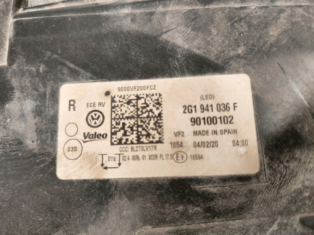 Frontscheinwerfer VW Polo 2G1941036F Full LED Rechts Scheinwerfer Headlight